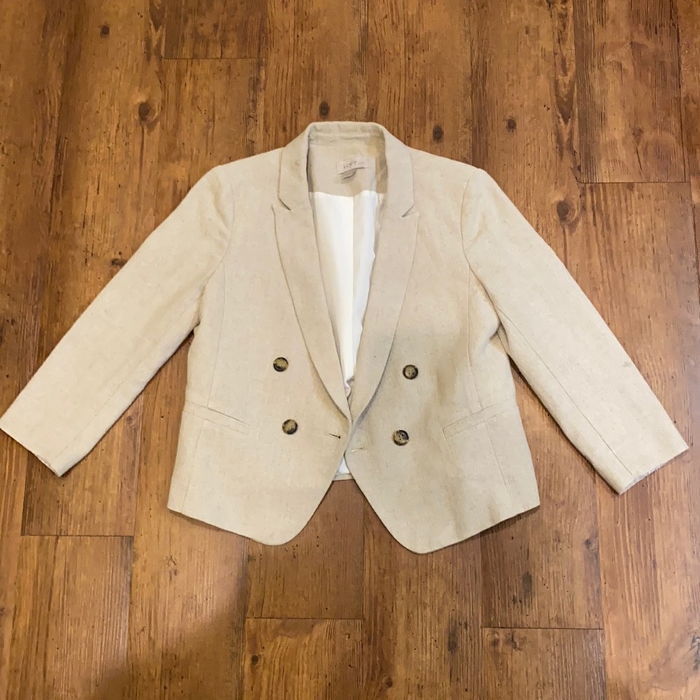 Linen Ann Taylor Loft blazer